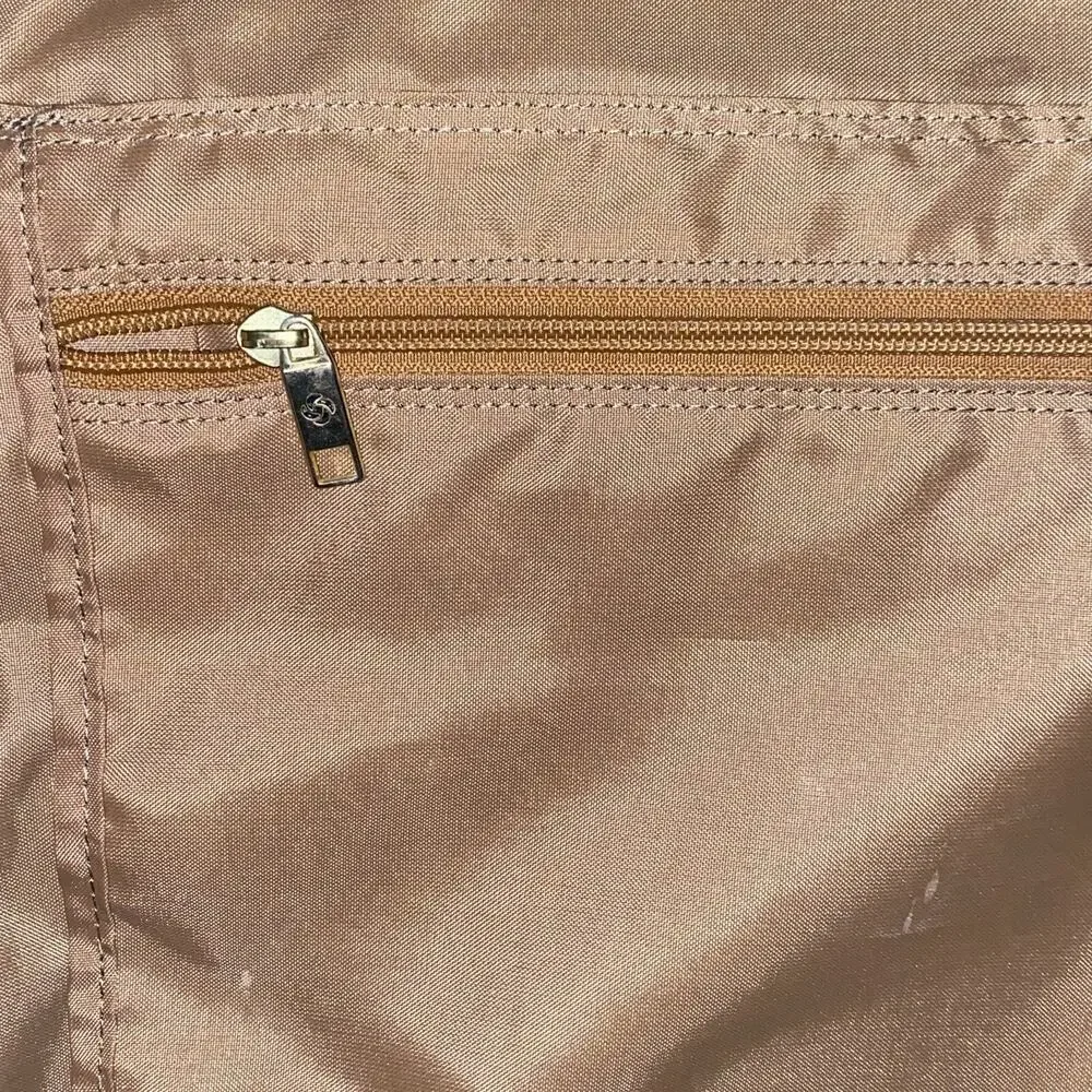 Samsonite Luxury Brown Canvas Garment Bag Suitcase Travel Bag As Pictured As Is